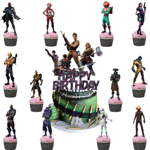 Spiel Thema Geburtstag Tortendeko,Doyomtoy Video Gaming Spiel Cake Topper Videospiel Cupcake Topper Spielthema Geburtstag für Kinder Party Kuchen 13 Stück Spiel Thema Geburtstag Tortendeko,Doyomtoy Video Gaming Spiel Cake Topper Videospiel Cupcake Topper Spielthema Geburtstag für Kinder Party Kuchen 13 Stück von Doyomtoy