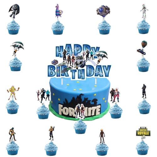 Spiel Thema Geburtstag Tortendeko,Doyomtoy Video Gaming Spiel Cake Topper Videospiel Cupcake Topper Spielthema Geburtstag für Kinder Party Kuchen 16 Stück Spiel Thema Geburtstag Tortendeko,Doyomtoy Video Gaming Spiel Cake Topper Videospiel Cupcake Topper Spielthema Geburtstag für Kinder Party Kuchen 16 Stück von Doyomtoy