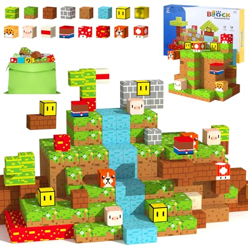 Magnetische Bausteine Plus 100 Stück, Magnetspielzeug Magneten Kinder Magnetbausteine Magnet Spiele Spielzeug Magnetspiele für Geschenk ab 3 4 5 6 7 8 9 10 Jahre Junge Mädchen Bauklötze Kinderspielz Magnetische Bausteine Plus 100 Stück, Magnetspielzeug Magneten Kinder Magnetbausteine Magnet Spiele Spielzeug Magnetspiele für Geschenk ab 3 4 5 6 7 8 9 10 Jahre Junge Mädchen Bauklötze Kinderspielz von Doyran