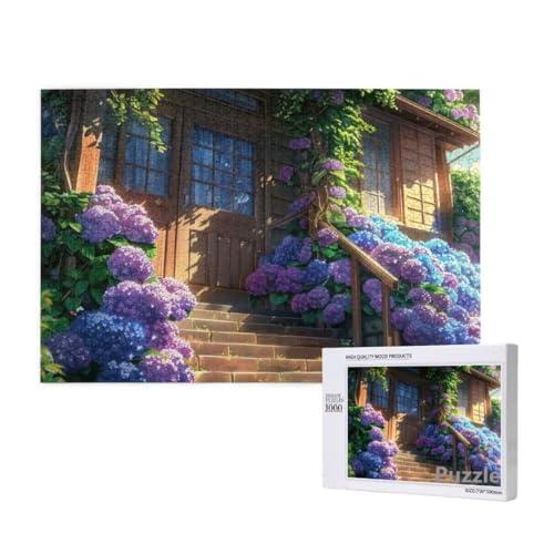 Architektur Puzzle 3000 Teile Erwachsene, Groß Puzzle Blume Muster Design, Jigsaw 122x81cm Size mit Geschenkboxverpackung, Wanddeko Wohnzimmer, Geschenke für Frauen, Geschenke für Männer,Model474 von Dozsconz