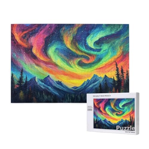 Aurora Puzzle 3000 Teile Erwachsene, Groß Puzzle Landschaft Muster Design, Jigsaw 122x81cm Size mit Geschenkboxverpackung, Wanddeko Wohnzimmer, Geschenke für Frauen, Geschenke für Männer,Model1126 von Dozsconz