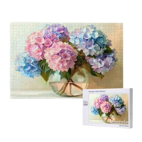 Blume Puzzle 1000 Teile Erwachsene, Groß Puzzle Kunst Muster Design, Holz Jigsaw 75x50cm Size mit Geschenkboxverpackung for Wanddeko Wohnzimmer, Geschenke für Frauen, Geschenke für Männer,Model1408 Blume Puzzle 1000 Teile Erwachsene, Groß Puzzle Kunst Muster Design, Holz Jigsaw 75x50cm Size mit Geschenkboxverpackung for Wanddeko Wohnzimmer, Geschenke für Frauen, Geschenke für Männer,Model1408 von Dozsconz