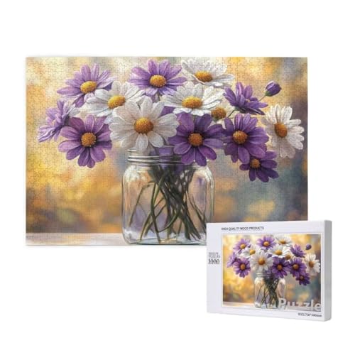 Blume Puzzle 1000 Teile Erwachsene, Groß Puzzle anlage Muster Design, Holz Jigsaw 75x50cm Size mit Geschenkboxverpackung for Wanddeko Wohnzimmer, Geschenke für Frauen, Geschenke für Männer,Model1678 Blume Puzzle 1000 Teile Erwachsene, Groß Puzzle anlage Muster Design, Holz Jigsaw 75x50cm Size mit Geschenkboxverpackung for Wanddeko Wohnzimmer, Geschenke für Frauen, Geschenke für Männer,Model1678 von Dozsconz