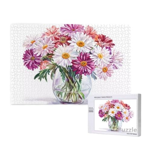Blume Puzzle 1500 Teile Erwachsene, Groß Puzzle Farbe Muster Design, Holz Jigsaw 87x57cm Size mit Geschenkboxverpackung for Wanddeko Wohnzimmer, Geschenke für Frauen, Geschenke für Männer,Model1174 Blume Puzzle 1500 Teile Erwachsene, Groß Puzzle Farbe Muster Design, Holz Jigsaw 87x57cm Size mit Geschenkboxverpackung for Wanddeko Wohnzimmer, Geschenke für Frauen, Geschenke für Männer,Model1174 von Dozsconz