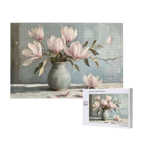Blume Puzzle 1500 Teile Erwachsene, Groß Puzzle Weiß Muster Design, Holz Jigsaw 87x57cm Size mit Geschenkboxverpackung for Wanddeko Wohnzimmer, Geschenke für Frauen, Geschenke für Männer,Model1422 Blume Puzzle 1500 Teile Erwachsene, Groß Puzzle Weiß Muster Design, Holz Jigsaw 87x57cm Size mit Geschenkboxverpackung for Wanddeko Wohnzimmer, Geschenke für Frauen, Geschenke für Männer,Model1422 von Dozsconz