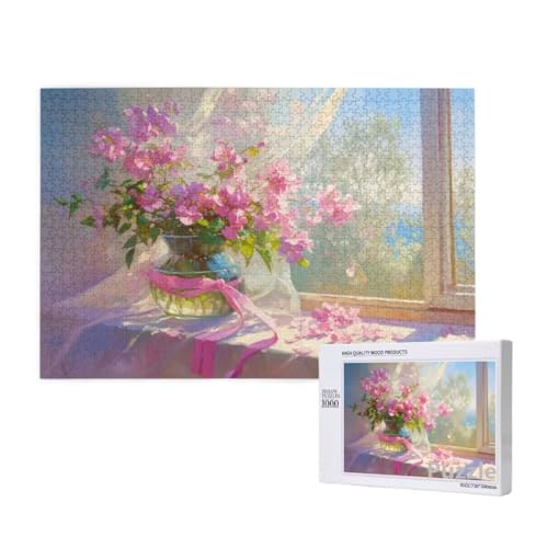 Blume Puzzle 2000 Teile Erwachsene, Groß Puzzle Fensterbank Muster Design, Jigsaw 99x70cm Size mit Geschenkboxverpackung, Wanddeko Wohnzimmer, Geschenke für Frauen, Geschenke für Männer,Model1162 Blume Puzzle 2000 Teile Erwachsene, Groß Puzzle Fensterbank Muster Design, Jigsaw 99x70cm Size mit Geschenkboxverpackung, Wanddeko Wohnzimmer, Geschenke für Frauen, Geschenke für Männer,Model1162 von Dozsconz