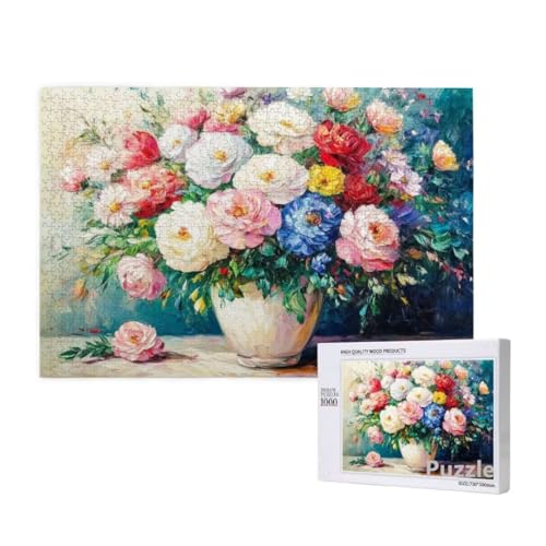 Blume Puzzle 2000 Teile Erwachsene, Groß Puzzle Pfingstrose Muster Design, Jigsaw 99x70cm Size mit Geschenkboxverpackung, Wanddeko Wohnzimmer, Geschenke für Frauen, Geschenke für Männer,Model1024 Blume Puzzle 2000 Teile Erwachsene, Groß Puzzle Pfingstrose Muster Design, Jigsaw 99x70cm Size mit Geschenkboxverpackung, Wanddeko Wohnzimmer, Geschenke für Frauen, Geschenke für Männer,Model1024 von Dozsconz