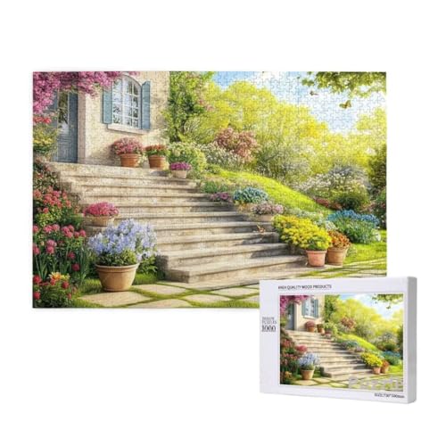Blume Puzzle 3000 Teile Erwachsene, Groß Puzzle Architektur Muster Design, Jigsaw 122x81cm Size mit Geschenkboxverpackung, Wanddeko Wohnzimmer, Geschenke für Frauen, Geschenke für Männer,Model1254 von Dozsconz