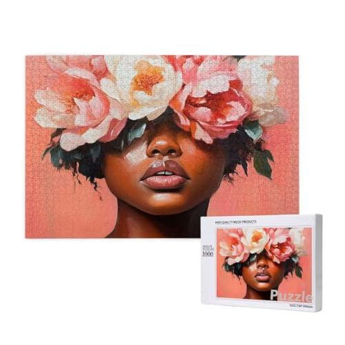 Blume Puzzle 3000 Teile Erwachsene, Groß Puzzle Frau Muster Design, Holz Jigsaw 122x81cm Size mit Geschenkboxverpackung for Wanddeko Wohnzimmer, Geschenke für Frauen, Geschenke für Männer,Model1530 Blume Puzzle 3000 Teile Erwachsene, Groß Puzzle Frau Muster Design, Holz Jigsaw 122x81cm Size mit Geschenkboxverpackung for Wanddeko Wohnzimmer, Geschenke für Frauen, Geschenke für Männer,Model1530 von Dozsconz