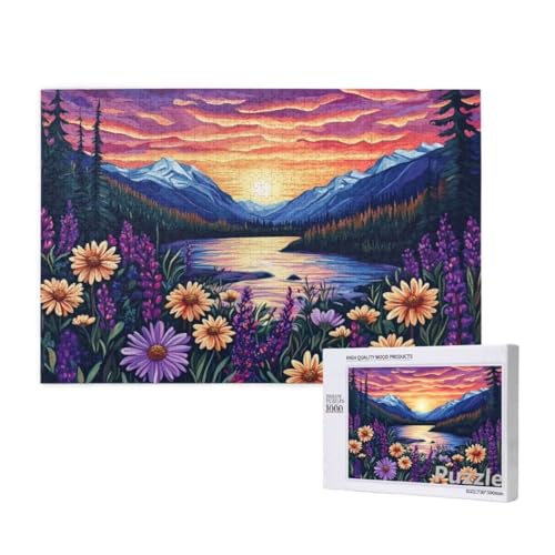 Blume Puzzle 3000 Teile Erwachsene, Groß Puzzle Gebirge Muster Design, Holz Jigsaw 122x81cm Size mit Geschenkboxverpackung, Wanddeko Wohnzimmer, Geschenke für Frauen, Geschenke für Männer,Model1572 Blume Puzzle 3000 Teile Erwachsene, Groß Puzzle Gebirge Muster Design, Holz Jigsaw 122x81cm Size mit Geschenkboxverpackung, Wanddeko Wohnzimmer, Geschenke für Frauen, Geschenke für Männer,Model1572 von Dozsconz