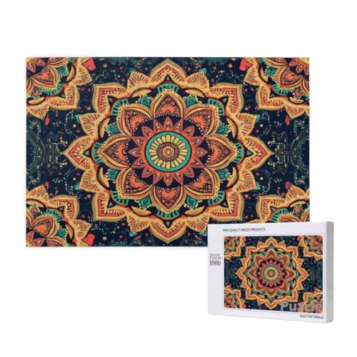 BöHmen Puzzle 3000 Teile Erwachsene, Groß Puzzle Mandala Muster Design, Holz Jigsaw 122x81cm Size mit Geschenkboxverpackung, Wanddeko Wohnzimmer, Geschenke für Frauen, Geschenke für Männer,Model174 BöHmen Puzzle 3000 Teile Erwachsene, Groß Puzzle Mandala Muster Design, Holz Jigsaw 122x81cm Size mit Geschenkboxverpackung, Wanddeko Wohnzimmer, Geschenke für Frauen, Geschenke für Männer,Model174 von Dozsconz
