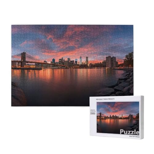 BrüCke Puzzle 3000 Teile Erwachsene, Groß Puzzle Landschaft Muster Design, Jigsaw 122x81cm Size mit Geschenkboxverpackung, Wanddeko Wohnzimmer, Geschenke für Frauen, Geschenke für Männer,Model928 von Dozsconz