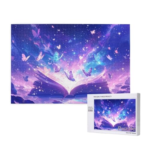 Buch Puzzle 3000 Teile Erwachsene, Groß Puzzle Schmetterling Muster Design, Jigsaw 122x81cm Size mit Geschenkboxverpackung, Wanddeko Wohnzimmer, Geschenke für Frauen, Geschenke für Männer,Model86 Buch Puzzle 3000 Teile Erwachsene, Groß Puzzle Schmetterling Muster Design, Jigsaw 122x81cm Size mit Geschenkboxverpackung, Wanddeko Wohnzimmer, Geschenke für Frauen, Geschenke für Männer,Model86 von Dozsconz