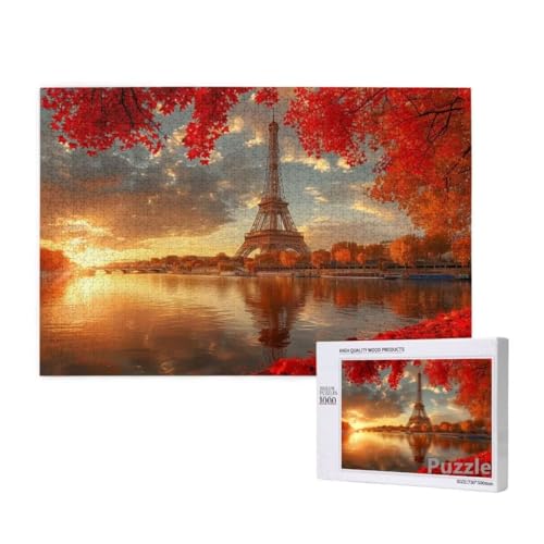 Eiffelturm Puzzle 2000 Teile Erwachsene, Groß Puzzle Landschaft Muster Design, Jigsaw 99x70cm Size mit Geschenkboxverpackung, Wanddeko Wohnzimmer, Geschenke für Frauen, Geschenke für Männer,Model188 von Dozsconz