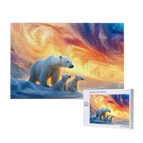 EisbäR Puzzle 3000 Teile Erwachsene, Groß Puzzle Gletscher Muster Design, Holz Jigsaw 122x81cm Size mit Geschenkboxverpackung, Wanddeko Wohnzimmer, Geschenke für Frauen, Geschenke für Männer,Model438 EisbäR Puzzle 3000 Teile Erwachsene, Groß Puzzle Gletscher Muster Design, Holz Jigsaw 122x81cm Size mit Geschenkboxverpackung, Wanddeko Wohnzimmer, Geschenke für Frauen, Geschenke für Männer,Model438 von Dozsconz