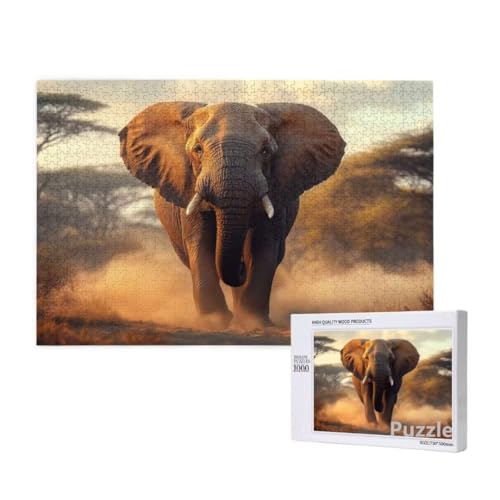 Elefant Puzzle 3000 Teile Erwachsene, Groß Puzzle Tier Muster Design, Holz Jigsaw 122x81cm Size mit Geschenkboxverpackung for Wanddeko Wohnzimmer, Geschenke für Frauen, Geschenke für Männer,Model1332 Elefant Puzzle 3000 Teile Erwachsene, Groß Puzzle Tier Muster Design, Holz Jigsaw 122x81cm Size mit Geschenkboxverpackung for Wanddeko Wohnzimmer, Geschenke für Frauen, Geschenke für Männer,Model1332 von Dozsconz