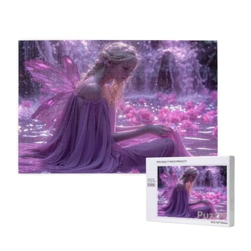 Elf Puzzle 1000 Teile Erwachsene, Groß Puzzle Fallen Muster Design, Holz Jigsaw 75x50cm Size mit Geschenkboxverpackung for Wanddeko Wohnzimmer, Geschenke für Frauen, Geschenke für Männer,Model128 von Dozsconz