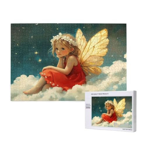 Engel Puzzle 1500 Teile Erwachsene, Groß Puzzle Sternenhimmel Muster Design, Jigsaw 87x57cm Size mit Geschenkboxverpackung, Wanddeko Wohnzimmer, Geschenke für Frauen, Geschenke für Männer,Model784 von Dozsconz