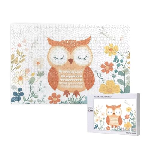 Eule Puzzle 1500 Teile Erwachsene, Groß Puzzle Niedlich Muster Design, Holz Jigsaw 87x57cm Size mit Geschenkboxverpackung for Wanddeko Wohnzimmer, Geschenke für Frauen, Geschenke für Männer,Model874 Eule Puzzle 1500 Teile Erwachsene, Groß Puzzle Niedlich Muster Design, Holz Jigsaw 87x57cm Size mit Geschenkboxverpackung for Wanddeko Wohnzimmer, Geschenke für Frauen, Geschenke für Männer,Model874 von Dozsconz