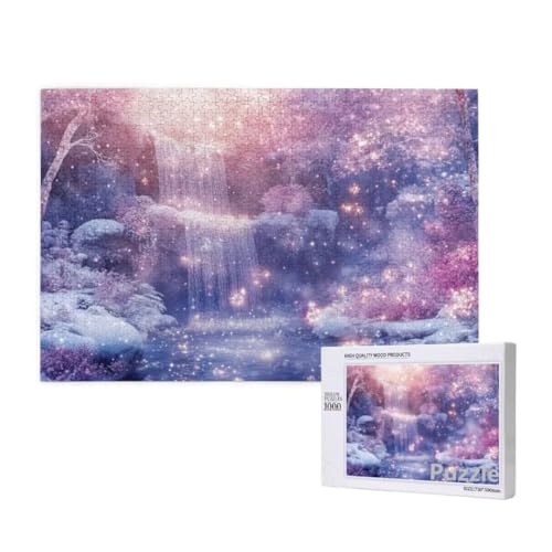Fallen Puzzle 3000 Teile Erwachsene, Groß Puzzle Schneeszene Muster Design, Jigsaw 122x81cm Size mit Geschenkboxverpackung, Wanddeko Wohnzimmer, Geschenke für Frauen, Geschenke für Männer,Model714 von Dozsconz