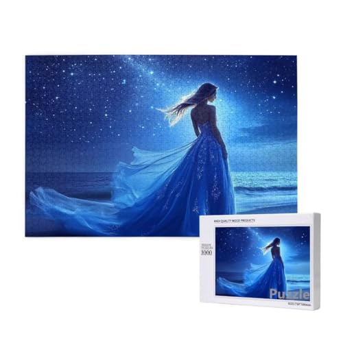 Frau Puzzle 3000 Teile Erwachsene, Groß Puzzle Sternenhimmel Muster Design, Jigsaw 122x81cm Size mit Geschenkboxverpackung, Wanddeko Wohnzimmer, Geschenke für Frauen, Geschenke für Männer,Model258 von Dozsconz