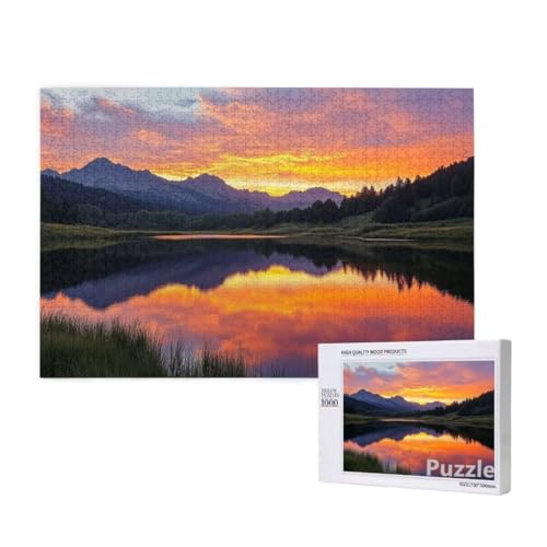 Gebirge Puzzle 1500 Teile Erwachsene, Groß Puzzle Sonnenuntergang Muster, Holz Jigsaw 87x57cm Size mit Geschenkboxverpackung, Wanddeko Wohnzimmer, Geschenke für Frauen, Geschenke für Männer,Model560 Gebirge Puzzle 1500 Teile Erwachsene, Groß Puzzle Sonnenuntergang Muster, Holz Jigsaw 87x57cm Size mit Geschenkboxverpackung, Wanddeko Wohnzimmer, Geschenke für Frauen, Geschenke für Männer,Model560 von Dozsconz