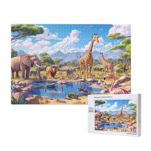 Giraffe Puzzle 1500 Teile Erwachsene, Groß Puzzle Elefant Muster Design, Holz Jigsaw 87x57cm Size mit Geschenkboxverpackung, Wanddeko Wohnzimmer, Geschenke für Frauen, Geschenke für Männer,Model1062 Giraffe Puzzle 1500 Teile Erwachsene, Groß Puzzle Elefant Muster Design, Holz Jigsaw 87x57cm Size mit Geschenkboxverpackung, Wanddeko Wohnzimmer, Geschenke für Frauen, Geschenke für Männer,Model1062 von Dozsconz
