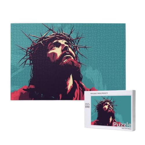 Jesus Puzzle 3000 Teile Erwachsene, Groß Puzzle Glauben Muster Design, Holz Jigsaw 122x81cm Size mit Geschenkboxverpackung, Wanddeko Wohnzimmer, Geschenke für Frauen, Geschenke für Männer,Model1482 Jesus Puzzle 3000 Teile Erwachsene, Groß Puzzle Glauben Muster Design, Holz Jigsaw 122x81cm Size mit Geschenkboxverpackung, Wanddeko Wohnzimmer, Geschenke für Frauen, Geschenke für Männer,Model1482 von Dozsconz