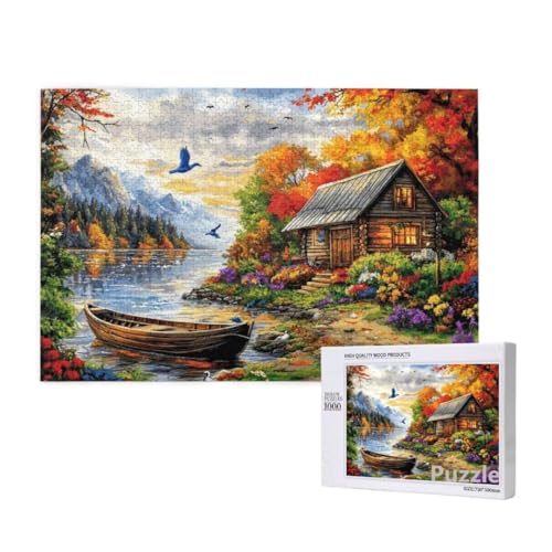 Kabine Puzzle 1000 Teile Erwachsene, Groß Puzzle Boot Muster Design, Holz Jigsaw 75x50cm Size mit Geschenkboxverpackung for Wanddeko Wohnzimmer, Geschenke für Frauen, Geschenke für Männer,Model1442 Kabine Puzzle 1000 Teile Erwachsene, Groß Puzzle Boot Muster Design, Holz Jigsaw 75x50cm Size mit Geschenkboxverpackung for Wanddeko Wohnzimmer, Geschenke für Frauen, Geschenke für Männer,Model1442 von Dozsconz