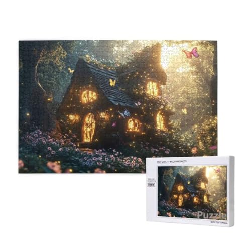 Kabine Puzzle 2000 Teile Erwachsene, Groß Puzzle Schmetterling Muster Design, Jigsaw 99x70cm Size mit Geschenkboxverpackung, Wanddeko Wohnzimmer, Geschenke für Frauen, Geschenke für Männer,Model384 von Dozsconz