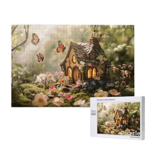 Kabine Puzzle 3000 Teile Erwachsene, Groß Puzzle Schmetterling Muster Design, Jigsaw 122x81cm Size mit Geschenkboxverpackung, Wanddeko Wohnzimmer, Geschenke für Frauen, Geschenke für Männer,Model1032 von Dozsconz