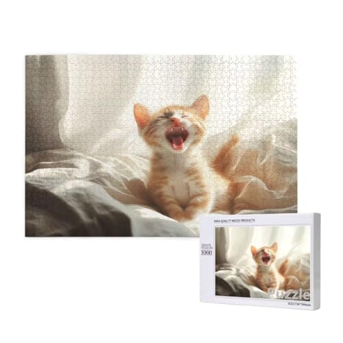 Katze Puzzle 3000 Teile Erwachsene, Groß Puzzle Niedlich Muster Design, Holz Jigsaw 122x81cm Size mit Geschenkboxverpackung, Wanddeko Wohnzimmer, Geschenke für Frauen, Geschenke für Männer,Model792 Katze Puzzle 3000 Teile Erwachsene, Groß Puzzle Niedlich Muster Design, Holz Jigsaw 122x81cm Size mit Geschenkboxverpackung, Wanddeko Wohnzimmer, Geschenke für Frauen, Geschenke für Männer,Model792 von Dozsconz