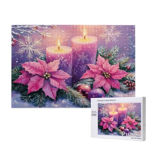 Kerze Puzzle 1500 Teile Erwachsene, Groß Puzzle Blume Muster Design, Holz Jigsaw 87x57cm Size mit Geschenkboxverpackung for Wanddeko Wohnzimmer, Geschenke für Frauen, Geschenke für Männer,Model1426 Kerze Puzzle 1500 Teile Erwachsene, Groß Puzzle Blume Muster Design, Holz Jigsaw 87x57cm Size mit Geschenkboxverpackung for Wanddeko Wohnzimmer, Geschenke für Frauen, Geschenke für Männer,Model1426 von Dozsconz