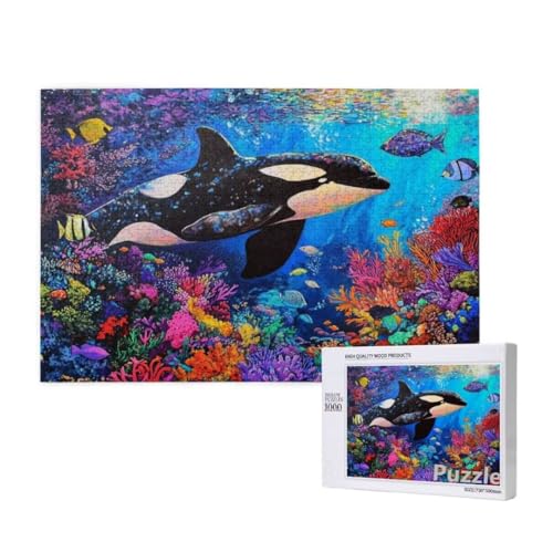 Killerwal Puzzle 1500 Teile Erwachsene, Groß Puzzle Koralle Muster Design, Jigsaw 87x57cm Size mit Geschenkboxverpackung, Wanddeko Wohnzimmer, Geschenke für Frauen, Geschenke für Männer,Model1502 Killerwal Puzzle 1500 Teile Erwachsene, Groß Puzzle Koralle Muster Design, Jigsaw 87x57cm Size mit Geschenkboxverpackung, Wanddeko Wohnzimmer, Geschenke für Frauen, Geschenke für Männer,Model1502 von Dozsconz