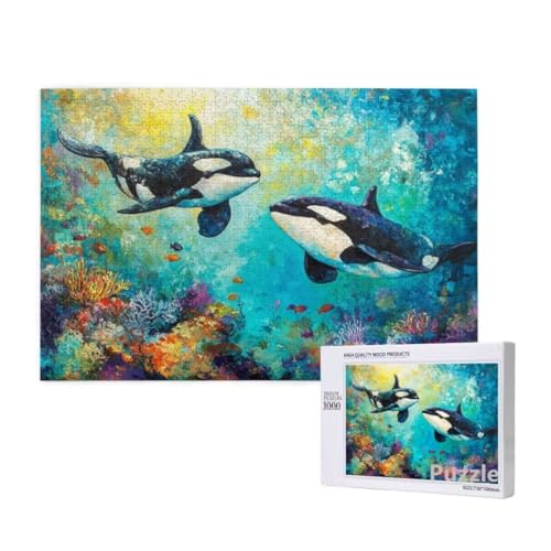 Killerwal Puzzle 3000 Teile Erwachsene, Groß Puzzle Koralle Muster Design, Jigsaw 122x81cm Size mit Geschenkboxverpackung, Wanddeko Wohnzimmer, Geschenke für Frauen, Geschenke für Männer,Model1320 Killerwal Puzzle 3000 Teile Erwachsene, Groß Puzzle Koralle Muster Design, Jigsaw 122x81cm Size mit Geschenkboxverpackung, Wanddeko Wohnzimmer, Geschenke für Frauen, Geschenke für Männer,Model1320 von Dozsconz