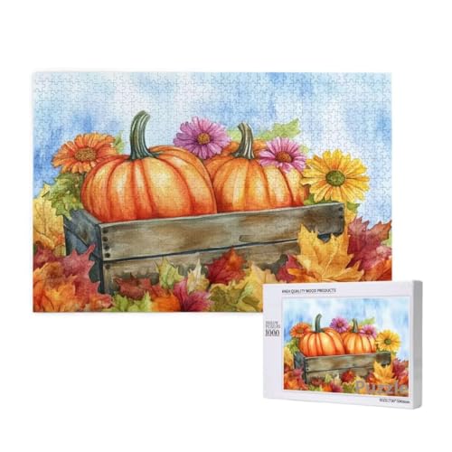KüRbis Puzzle 3000 Teile Erwachsene, Groß Puzzle Sonnenblume Muster Design, Jigsaw 122x81cm Size mit Geschenkboxverpackung, Wanddeko Wohnzimmer, Geschenke für Frauen, Geschenke für Männer,Model280 von Dozsconz