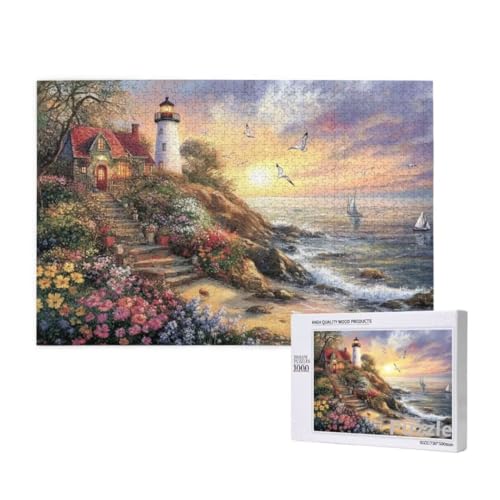 Leuchtturm Puzzle 1000 Teile Erwachsene, Groß Puzzle Landschaft Muster Design, Jigsaw 75x50cm Size mit Geschenkboxverpackung, Wanddeko Wohnzimmer, Geschenke für Frauen, Geschenke für Männer,Model998 Leuchtturm Puzzle 1000 Teile Erwachsene, Groß Puzzle Landschaft Muster Design, Jigsaw 75x50cm Size mit Geschenkboxverpackung, Wanddeko Wohnzimmer, Geschenke für Frauen, Geschenke für Männer,Model998 von Dozsconz