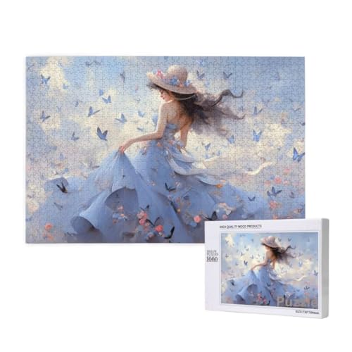 MäDchen Puzzle 3000 Teile Erwachsene, Groß Puzzle Schmetterling Muster Design, Jigsaw 122x81cm Size mit Geschenkboxverpackung, Wanddeko Wohnzimmer, Geschenke für Frauen, Geschenke für Männer,Model260 von Dozsconz