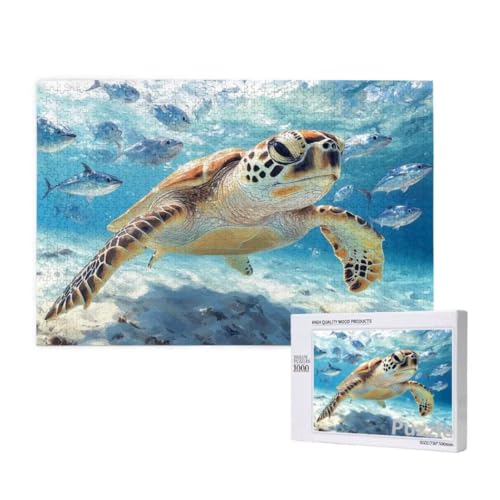 MeeresschildkröTen Puzzle 1500 Teile Erwachsene, Groß Puzzle Fisch Muster, Jigsaw 87x57cm Size mit Geschenkboxverpackung, Wanddeko Wohnzimmer, Geschenke für Frauen, Geschenke für Männer,Model1606 MeeresschildkröTen Puzzle 1500 Teile Erwachsene, Groß Puzzle Fisch Muster, Jigsaw 87x57cm Size mit Geschenkboxverpackung, Wanddeko Wohnzimmer, Geschenke für Frauen, Geschenke für Männer,Model1606 von Dozsconz