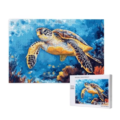 MeeresschildkröTen Puzzle 2000 Teile Erwachsene, Groß Puzzle Koralle Muster, Jigsaw 99x70cm Size mit Geschenkboxverpackung, Wanddeko Wohnzimmer, Geschenke für Frauen, Geschenke für Männer,Model1204 MeeresschildkröTen Puzzle 2000 Teile Erwachsene, Groß Puzzle Koralle Muster, Jigsaw 99x70cm Size mit Geschenkboxverpackung, Wanddeko Wohnzimmer, Geschenke für Frauen, Geschenke für Männer,Model1204 von Dozsconz