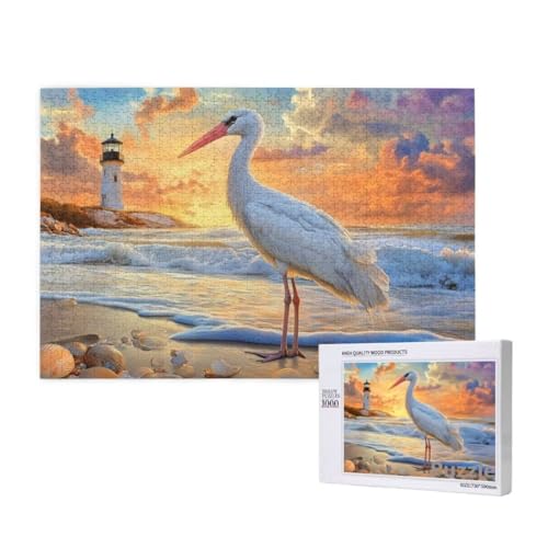 Pelikane Puzzle 3000 Teile Erwachsene, Groß Puzzle Leuchtturm Muster Design, Jigsaw 122x81cm Size mit Geschenkboxverpackung, Wanddeko Wohnzimmer, Geschenke für Frauen, Geschenke für Männer,Model272 von Dozsconz