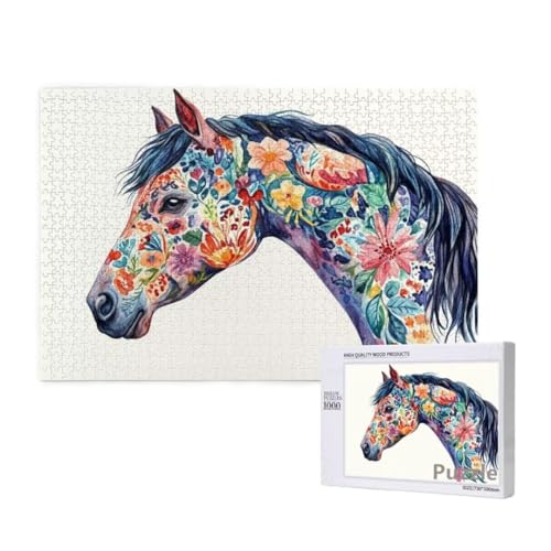 Pferd Puzzle 3000 Teile Erwachsene, Groß Puzzle abstrakt Muster Design, Holz Jigsaw 122x81cm Size mit Geschenkboxverpackung, Wanddeko Wohnzimmer, Geschenke für Frauen, Geschenke für Männer,Model282 Pferd Puzzle 3000 Teile Erwachsene, Groß Puzzle abstrakt Muster Design, Holz Jigsaw 122x81cm Size mit Geschenkboxverpackung, Wanddeko Wohnzimmer, Geschenke für Frauen, Geschenke für Männer,Model282 von Dozsconz