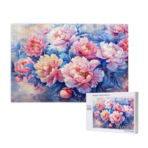 Pfingstrose Puzzle 1500 Teile Erwachsene, Groß Puzzle anlage Muster Design, Holz Jigsaw 87x57cm Size mit Geschenkboxverpackung, Wanddeko Wohnzimmer, Geschenke für Frauen, Geschenke für Männer,Model46 Pfingstrose Puzzle 1500 Teile Erwachsene, Groß Puzzle anlage Muster Design, Holz Jigsaw 87x57cm Size mit Geschenkboxverpackung, Wanddeko Wohnzimmer, Geschenke für Frauen, Geschenke für Männer,Model46 von Dozsconz