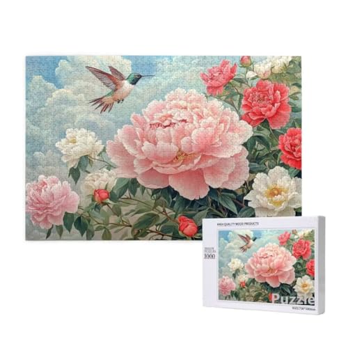 Pfingstrose Puzzle 2000 Teile Erwachsene, Groß Puzzle Vogel Muster Design, Jigsaw 99x70cm Size mit Geschenkboxverpackung, Wanddeko Wohnzimmer, Geschenke für Frauen, Geschenke für Männer,Model1496 Pfingstrose Puzzle 2000 Teile Erwachsene, Groß Puzzle Vogel Muster Design, Jigsaw 99x70cm Size mit Geschenkboxverpackung, Wanddeko Wohnzimmer, Geschenke für Frauen, Geschenke für Männer,Model1496 von Dozsconz