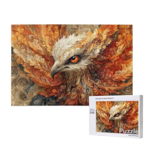 PhöNix Puzzle 3000 Teile Erwachsene, Groß Puzzle Fantasie Muster Design, Holz Jigsaw 122x81cm Size mit Geschenkboxverpackung, Wanddeko Wohnzimmer, Geschenke für Frauen, Geschenke für Männer,Model918 von Dozsconz