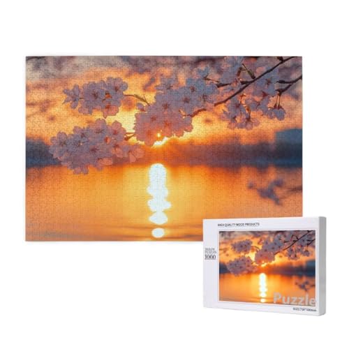 Puzzle 1000 Teile Erwachsene, Blume Puzzle Sonnenuntergang Muster Design, Groß Jigsaw 75x50cm Size mit Geschenkboxverpackung, Wanddeko Wohnzimmer, Geschenke für Frauen, Männer Geschenke,Model1609 Puzzle 1000 Teile Erwachsene, Blume Puzzle Sonnenuntergang Muster Design, Groß Jigsaw 75x50cm Size mit Geschenkboxverpackung, Wanddeko Wohnzimmer, Geschenke für Frauen, Männer Geschenke,Model1609 von Dozsconz