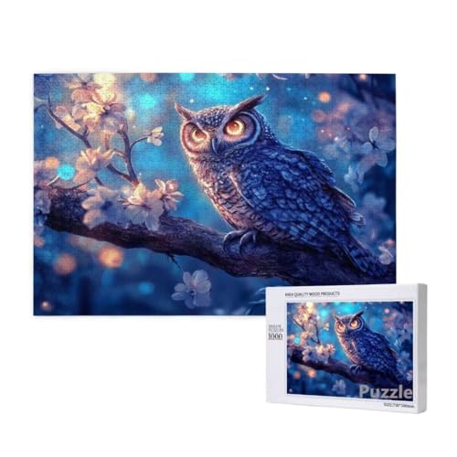 Puzzle 1000 Teile Erwachsene, Eule Puzzle Baum Muster Design, Groß Holz Jigsaw 75x50cm Size mit Geschenkboxverpackung for Wanddeko Wohnzimmer, Geschenke für Frauen, Geschenke für Männer,Model323 Puzzle 1000 Teile Erwachsene, Eule Puzzle Baum Muster Design, Groß Holz Jigsaw 75x50cm Size mit Geschenkboxverpackung for Wanddeko Wohnzimmer, Geschenke für Frauen, Geschenke für Männer,Model323 von Dozsconz