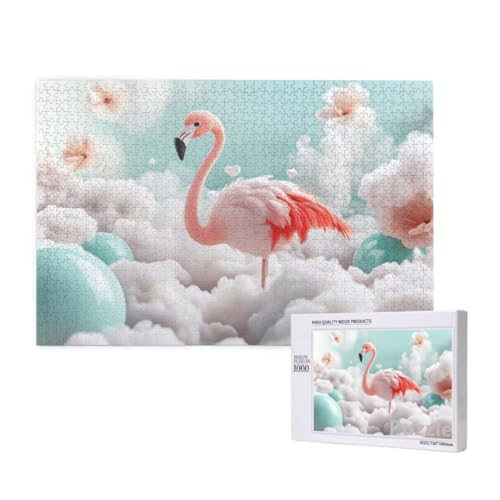 Puzzle 1000 Teile Erwachsene, Flamingo Puzzle Ballon Muster Design, Groß Holz Jigsaw 75x50cm Size mit Geschenkboxverpackung, Wanddeko Wohnzimmer, Geschenke für Frauen, Geschenke für Männer,Model765 Puzzle 1000 Teile Erwachsene, Flamingo Puzzle Ballon Muster Design, Groß Holz Jigsaw 75x50cm Size mit Geschenkboxverpackung, Wanddeko Wohnzimmer, Geschenke für Frauen, Geschenke für Männer,Model765 von Dozsconz