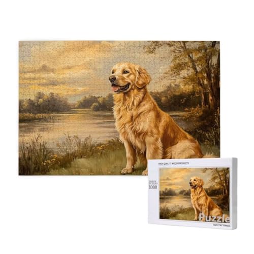 Puzzle 1000 Teile Erwachsene, Hund Puzzle See Muster Design, Groß Holz Jigsaw 75x50cm Size mit Geschenkboxverpackung for Wanddeko Wohnzimmer, Geschenke für Frauen, Geschenke für Männer,Model1509 Puzzle 1000 Teile Erwachsene, Hund Puzzle See Muster Design, Groß Holz Jigsaw 75x50cm Size mit Geschenkboxverpackung for Wanddeko Wohnzimmer, Geschenke für Frauen, Geschenke für Männer,Model1509 von Dozsconz