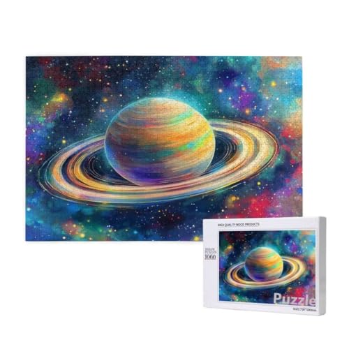 Puzzle 1000 Teile Erwachsene, Planet Puzzle Farbe Muster Design, Groß Holz Jigsaw 75x50cm Size mit Geschenkboxverpackung for Wanddeko Wohnzimmer, Geschenke für Frauen, Geschenke für Männer,Model1679 Puzzle 1000 Teile Erwachsene, Planet Puzzle Farbe Muster Design, Groß Holz Jigsaw 75x50cm Size mit Geschenkboxverpackung for Wanddeko Wohnzimmer, Geschenke für Frauen, Geschenke für Männer,Model1679 von Dozsconz